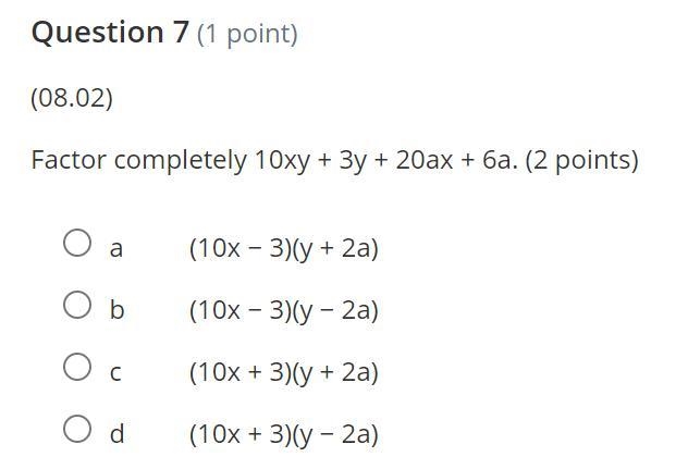 Is algebra. PLEASE HELP NO LINKS OR FILES. I don't want links. I don't want links-example-1