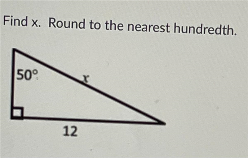 Find x. Round to the nearest hundredth-example-1