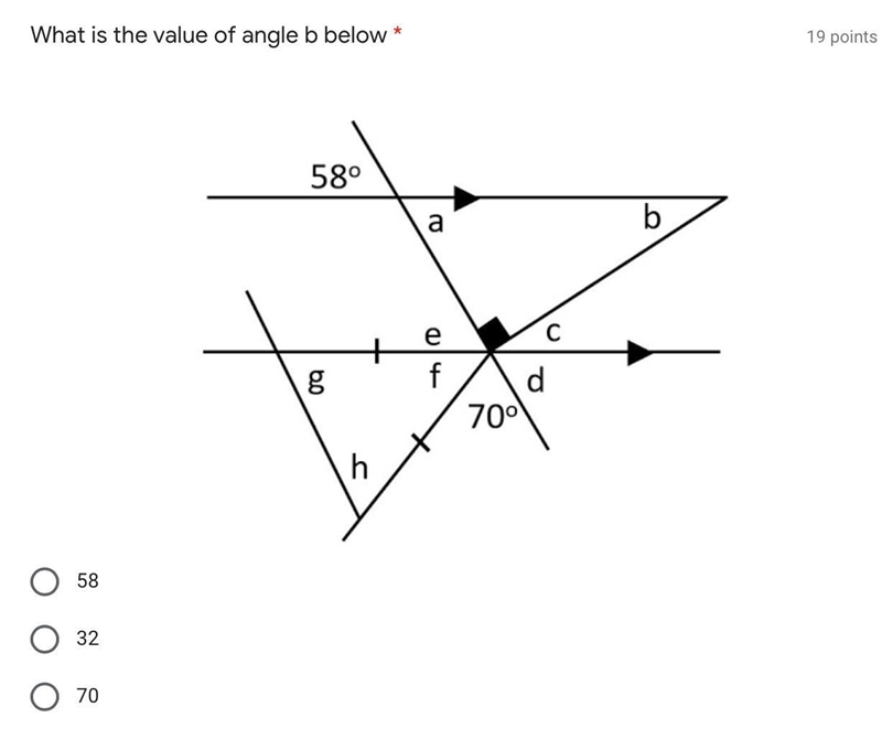 What is the value of angle b below Help me please !-example-1