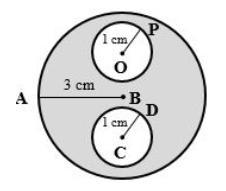 find the area of the shaded regions. Give your answers as a completely simplified-example-1