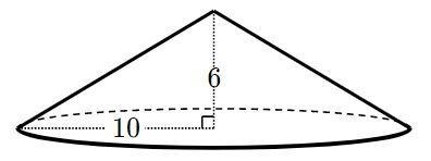 Find the volume of the cone. Use 3.14 for pi.-example-1