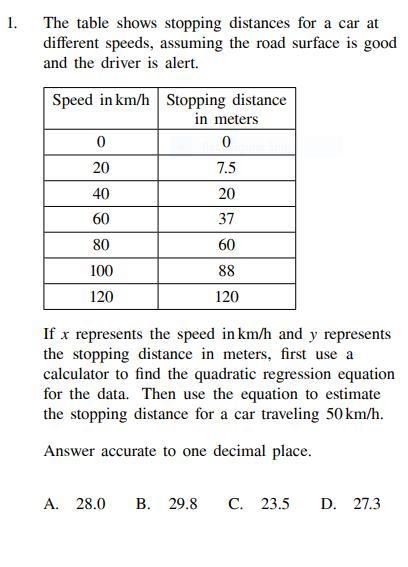 Regression and data analysis-example-1