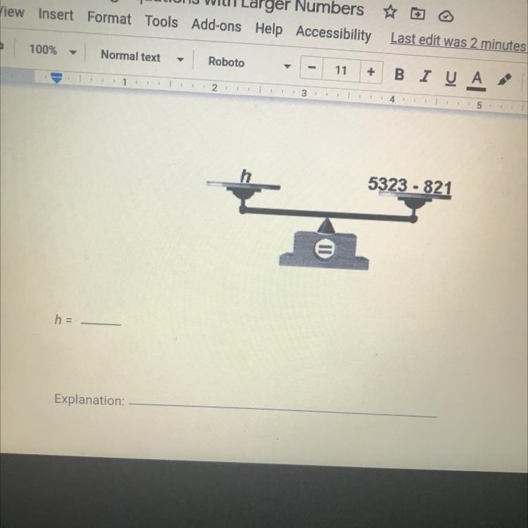 Solve for h and explain your answer in terms of the original statement of the mountain-example-1