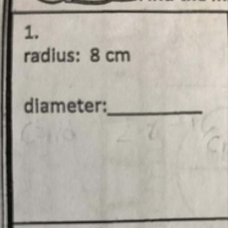 Radius and diameter How would I do this-example-1