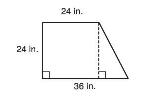 The figure it made of a square and right triangles. Find the area PLZ help me-example-1