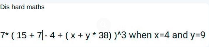 Wat iz dis bul crup i made the hardest math problem, lets see if you can figure it-example-1