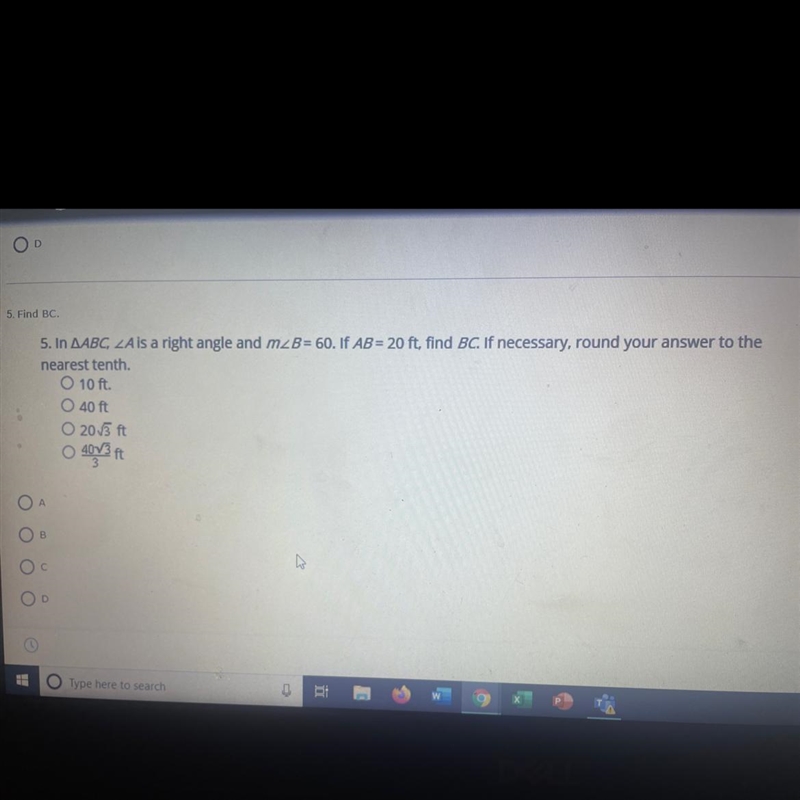 DUE ASAP PLS HELP 5. Find BC. 5. In Triangle ABC, angle A is a right angle and angle-example-1