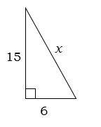 HELP DUE in 15 MINS! Pythagorean Theorem, Leave answers as simplified radicals, integers-example-1