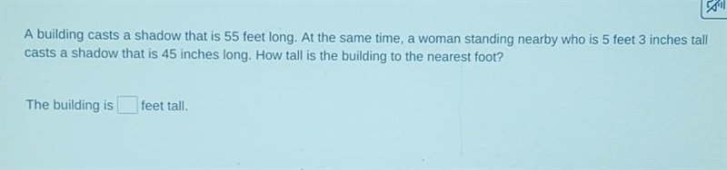 How many feet tall is the building ​-example-1