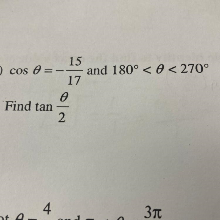 Use a double-angle or half-angle identity to find the exact value of each expression-example-1