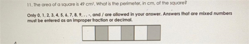 In the area a square is 48 cm^2. What is the perimeter, in cm, of the square?-example-1