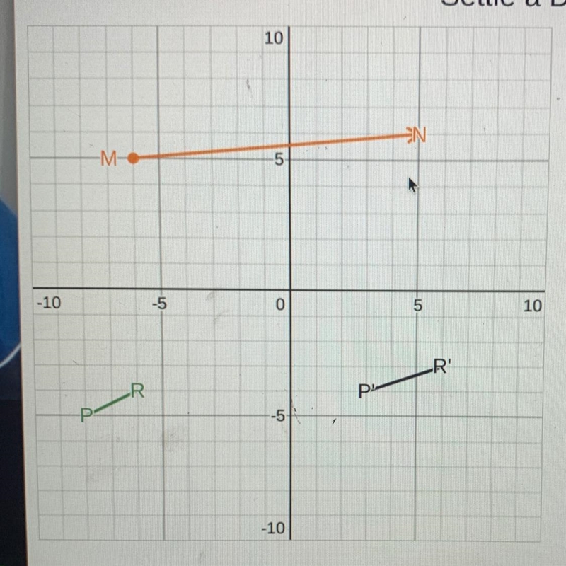 Angela claims she has successfully translated PR to P’R’ along the vector MN Yosef-example-1