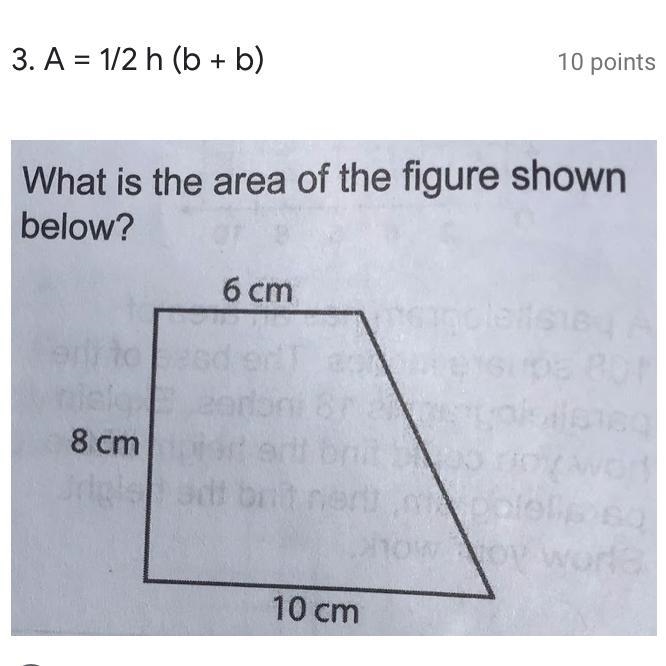 A . 48 cm sq B. 64 cm sq C. 80 cm sq D. 60 cm sq-example-1