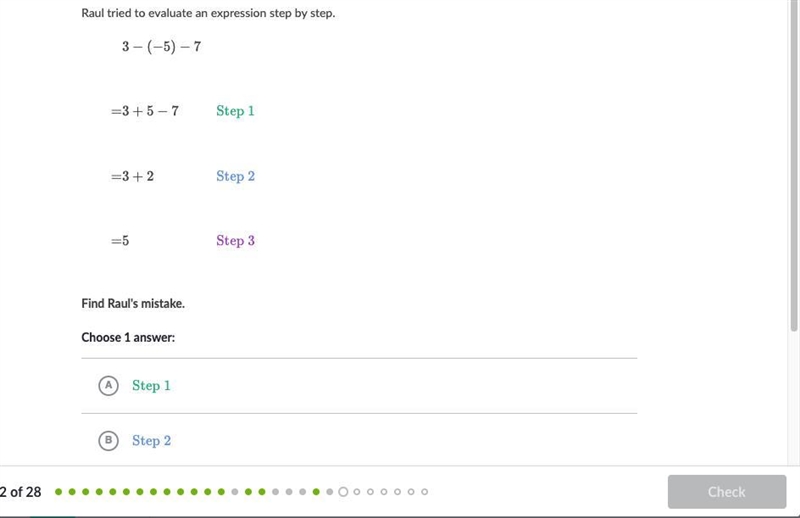 Btw there is 2 more options. number 3 is, (step3) and number 4 is, Raul did not make-example-1