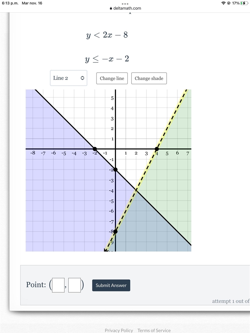 Can someone please tell me what the 2 points are i really don’t know I’ve been trying-example-1