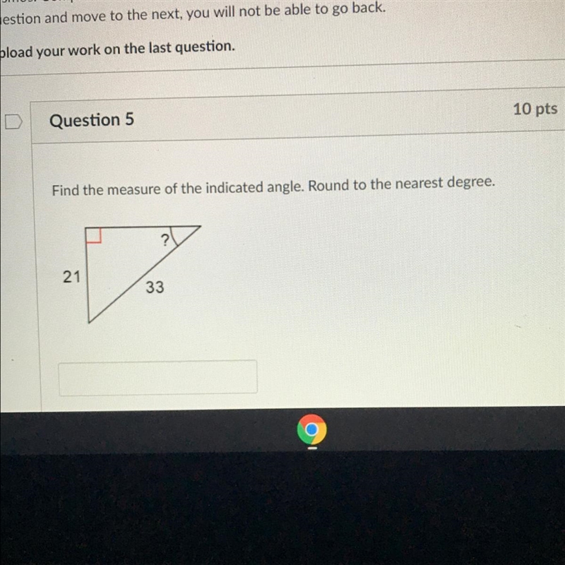 Find the measure of the indicated angle. Round to the nearest degree. 21 33-example-1