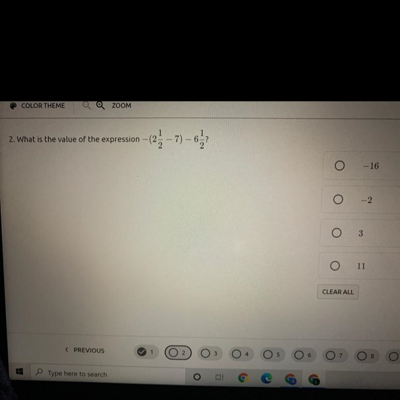 What is the value of the expression (-2 1/2 -7) -6 1/2-example-1