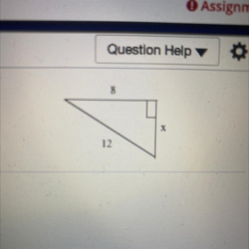 PLEASE HELP!!! find the value of x. if necessary, write your answer in simplest radical-example-1