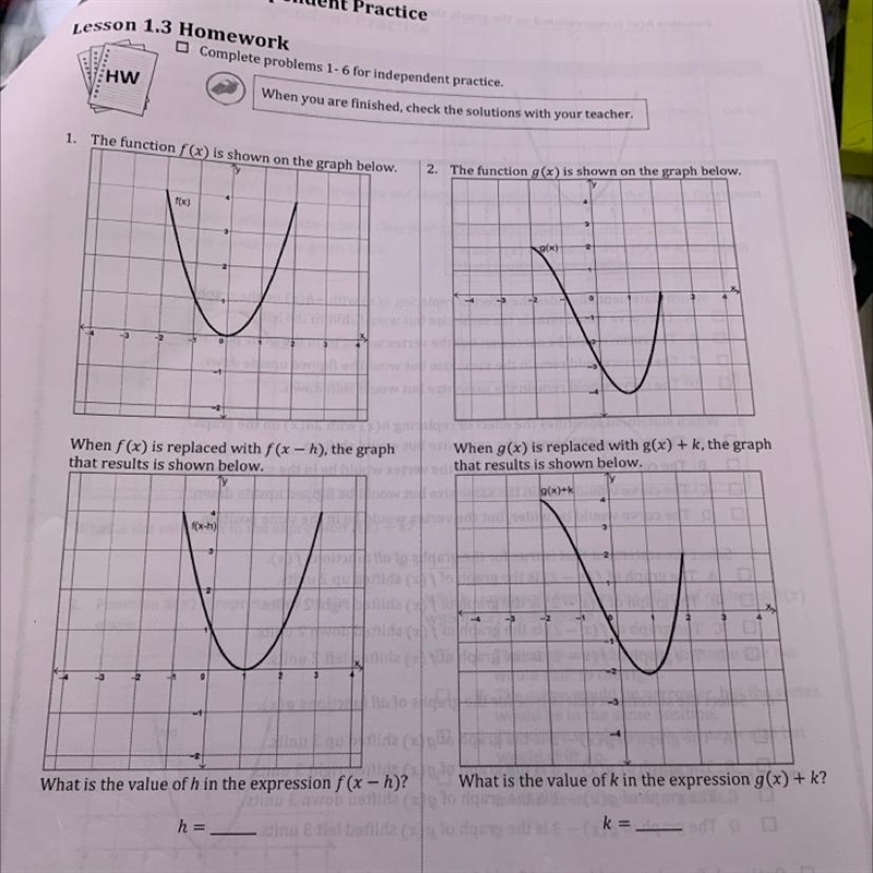 What is the value of h in the expression f(x – h)?PLEASE HELP WITH BBOTH ASAP-example-1