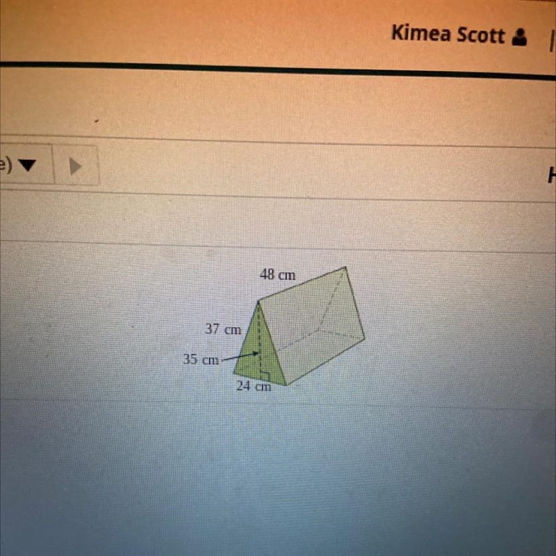 Help? It says find the surface area of the triangular prism, and the base is an isosceles-example-1