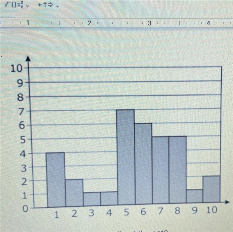 What is the value for the lower quartile of the set?-example-1