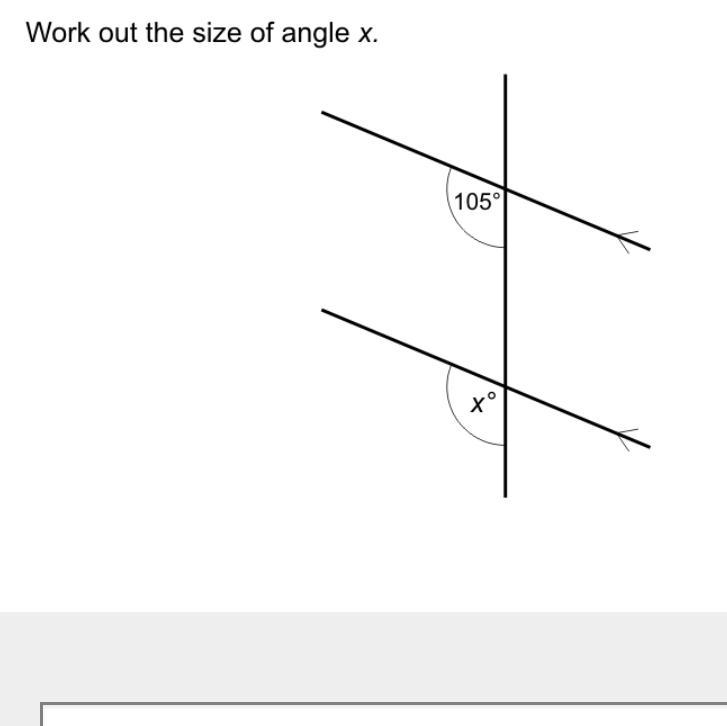 Work out the value of x-example-1