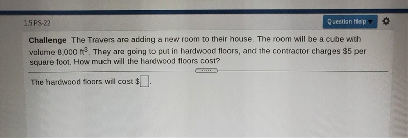 Challenge The Travers are adding a new room to their house. The room will be a cube-example-1