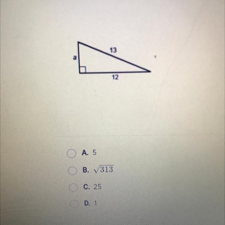 PLEASE HELP!!!!! Find the length of side a-example-1