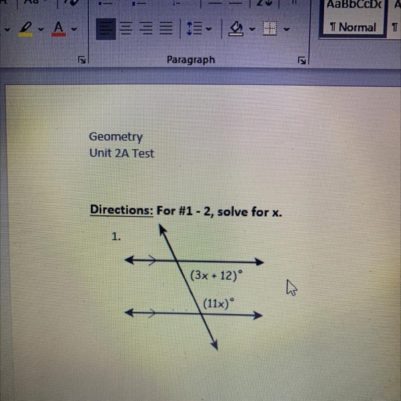 1. (3x + 12) (11x) This is geometry could plz help me-example-1