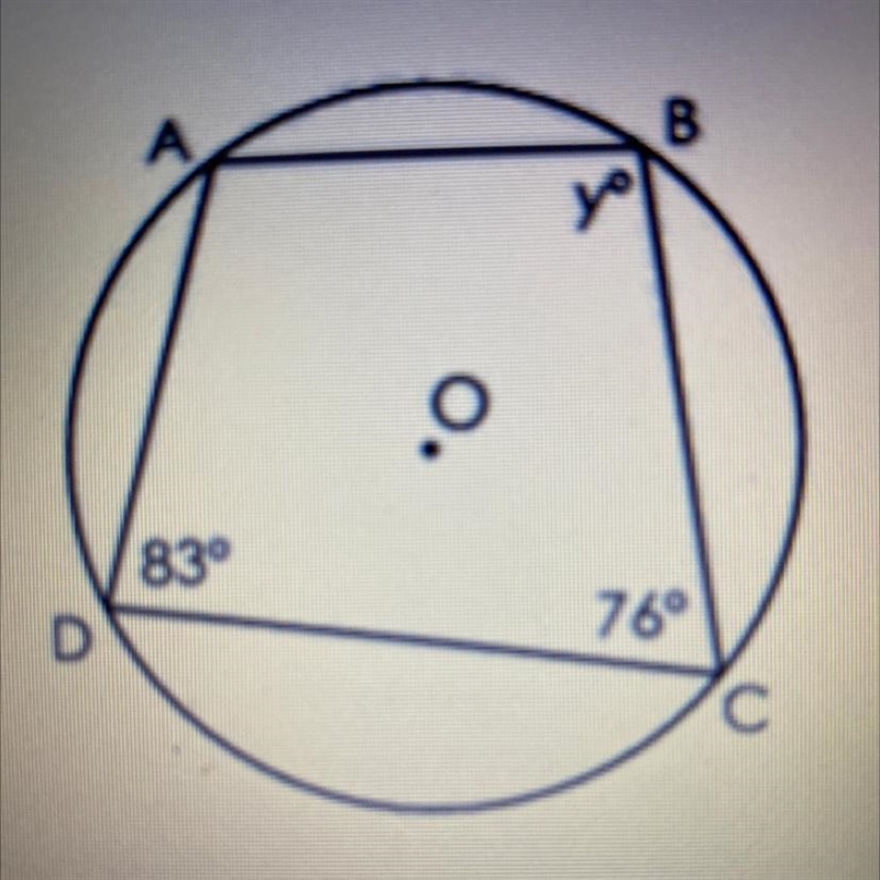 What’s the value of Y? What’s the measure of angle A? What is the measure of arc DAB-example-1