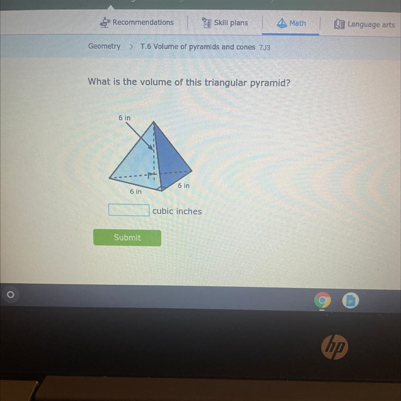 What is the volume of this triangular pyramid?-example-1