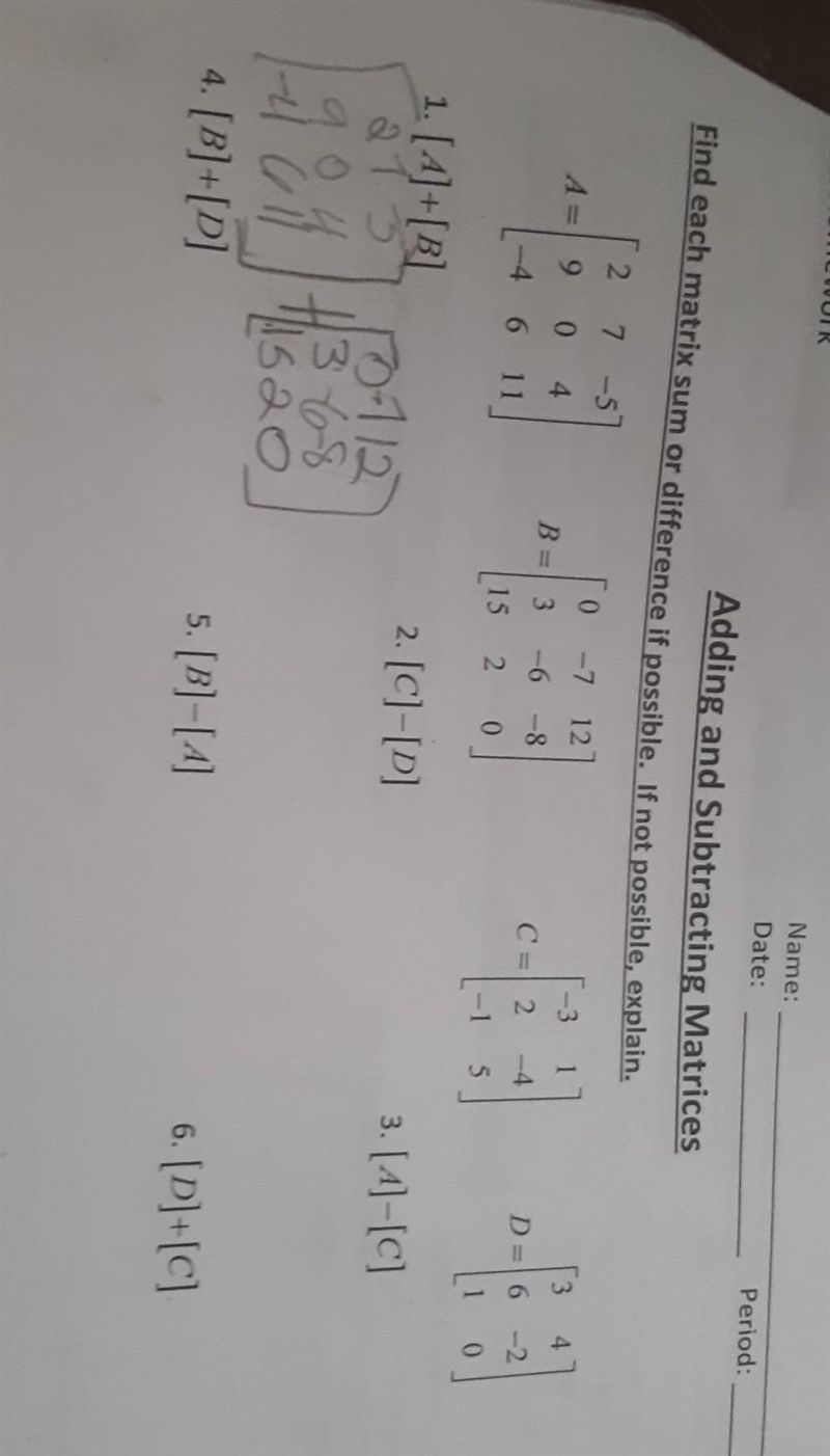 Adding and subtracting matrices ​-example-1