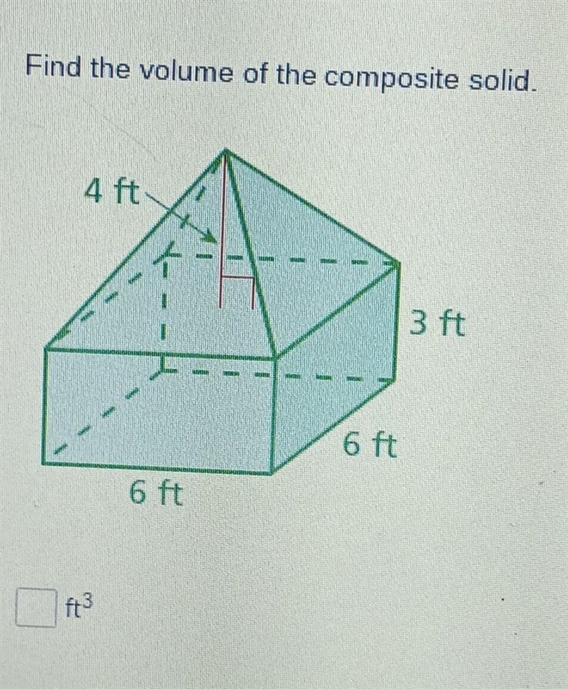 Find the volume of the composite solid​-example-1