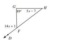 GEOMETRY QUESTION- Find m < h-example-1