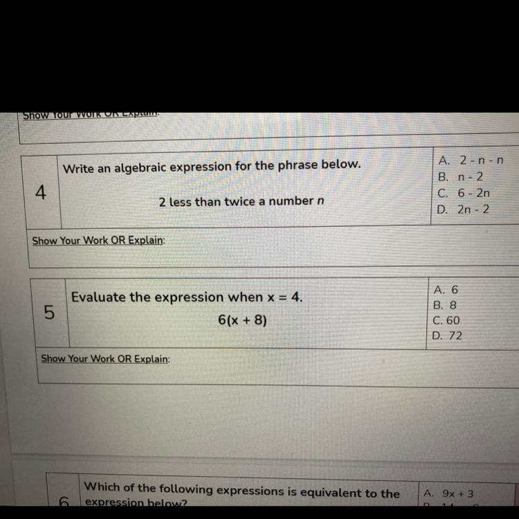 Pls help I need help with 4 I need a answer and a explanation pls-example-1