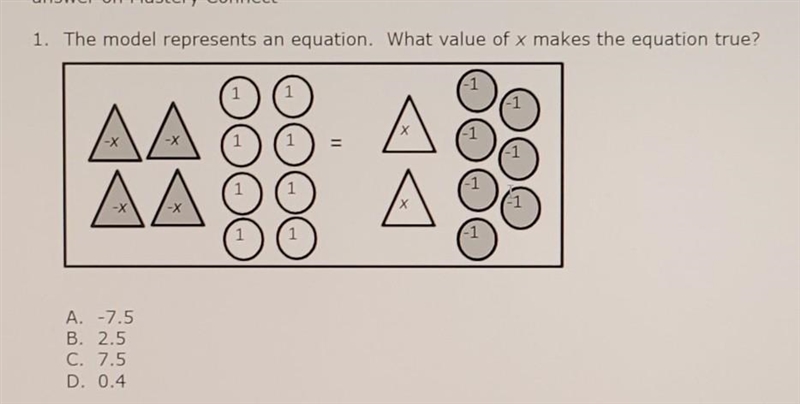 What value of x makes the equation true?​-example-1