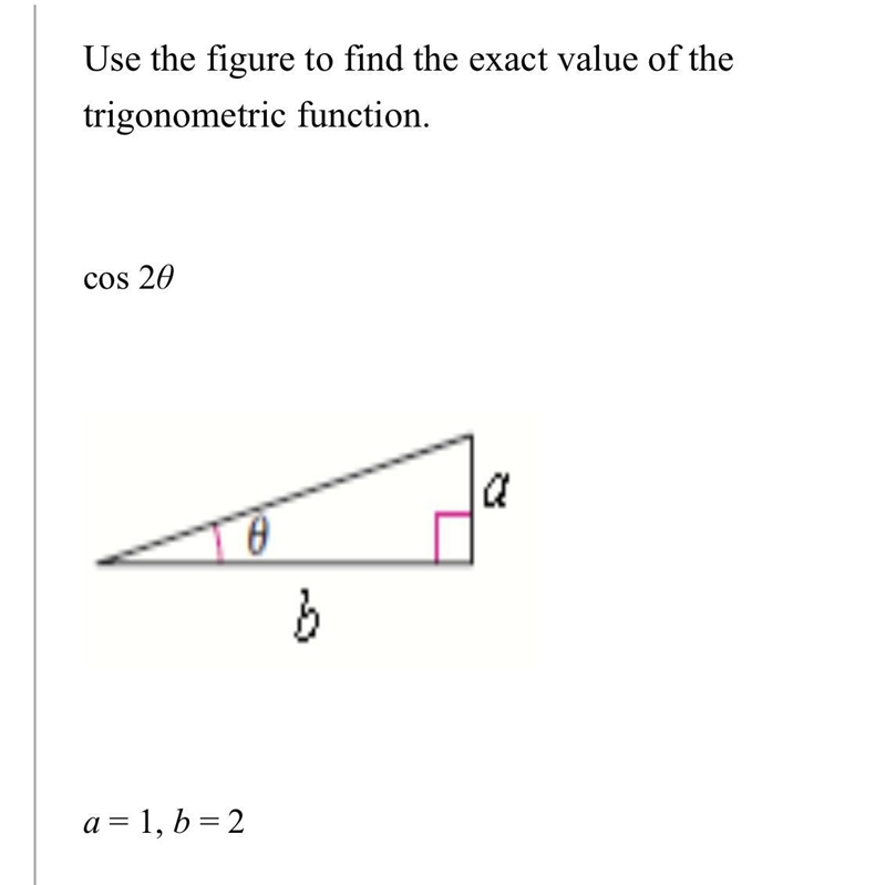 Trig function - find the exact value-example-1