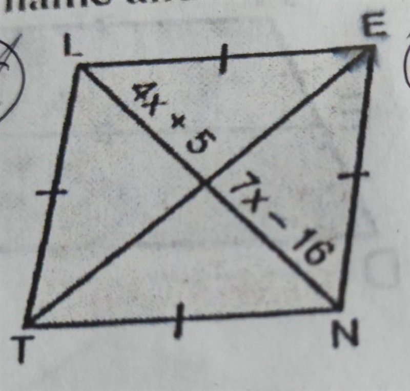 What's the shapes name and find the value of x and y.​-example-1