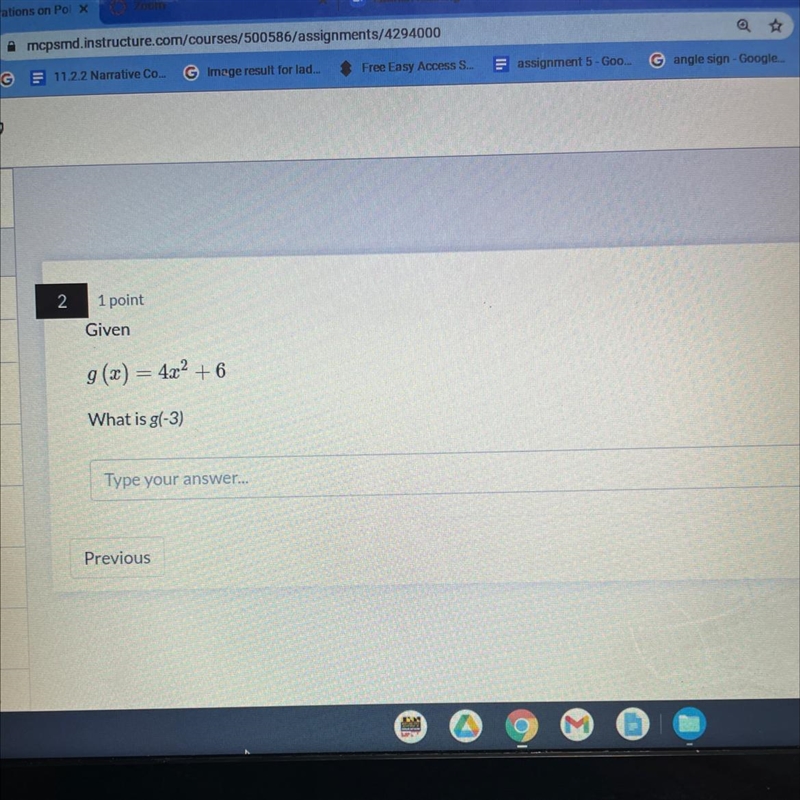 Given g(x) = 4x2 + 6 What is g(-3)-example-1