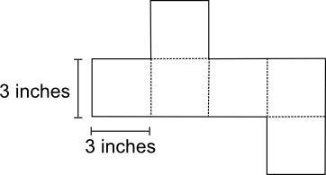 Joshua unfolded a cardboard box. The figure of the unfolded box is shown below: Which-example-1