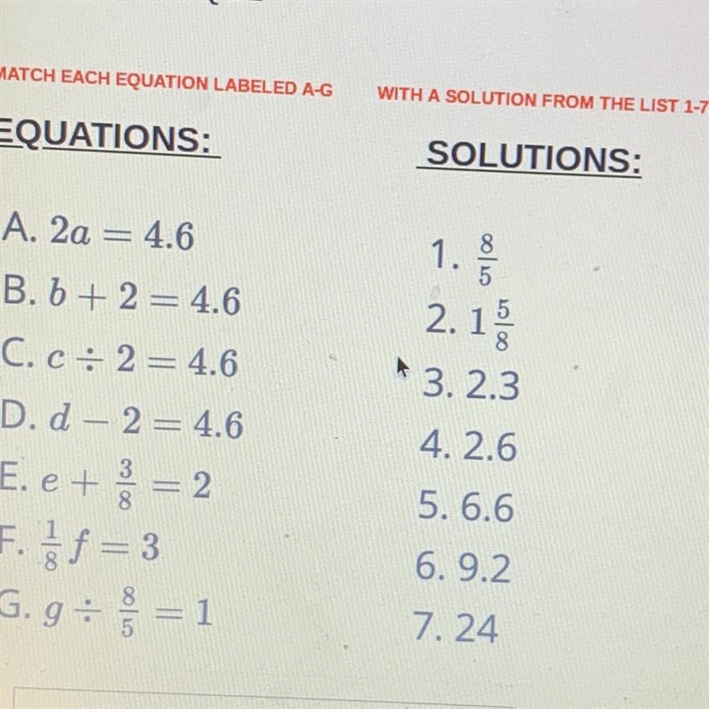 Match the equations to the solutions-example-1