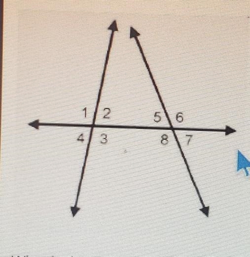 In the diagram, the measure of angle 8 is 124º, and the measure of angle 2 is 84°​-example-1