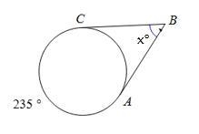 HELP DUE SOON! x = ?? degrees-example-1