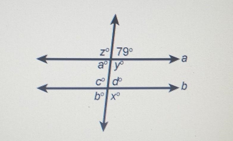 Lines a and b are parallel. What is the measure of angle b? Enter your answer in the-example-1