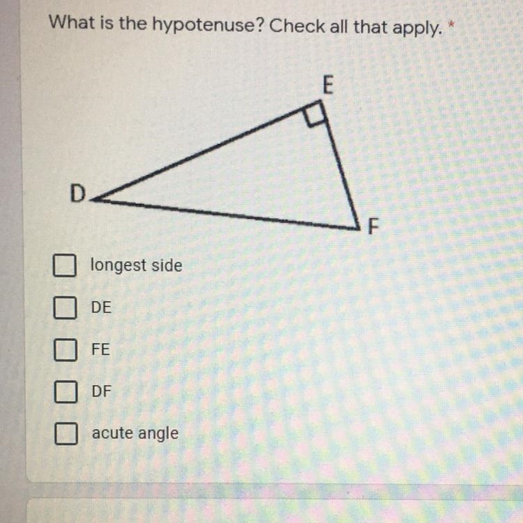 What is the hypotenuse?-example-1