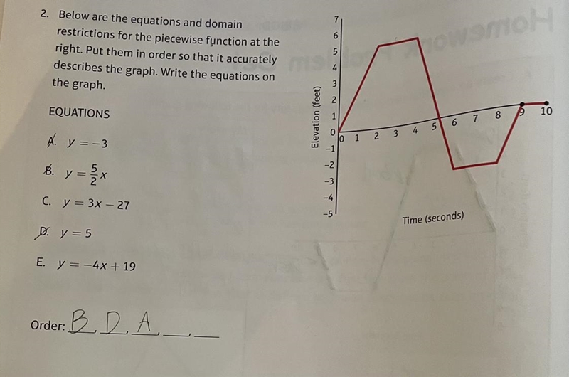 Is the order that I’m putting them in correct? If it is what are the answers to the-example-1