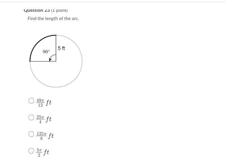 Plss help me!! Find the length of the arc.-example-1