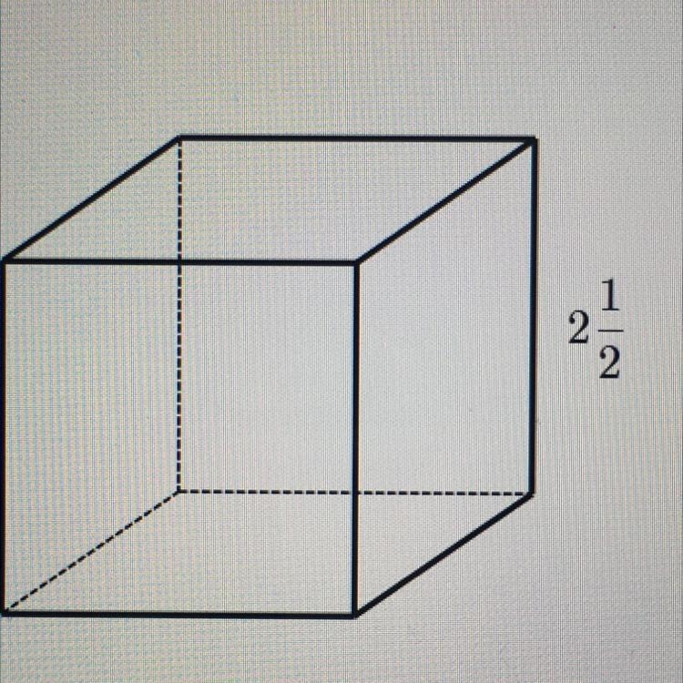 Find the surface area of the cube shown below. ___units2-example-1