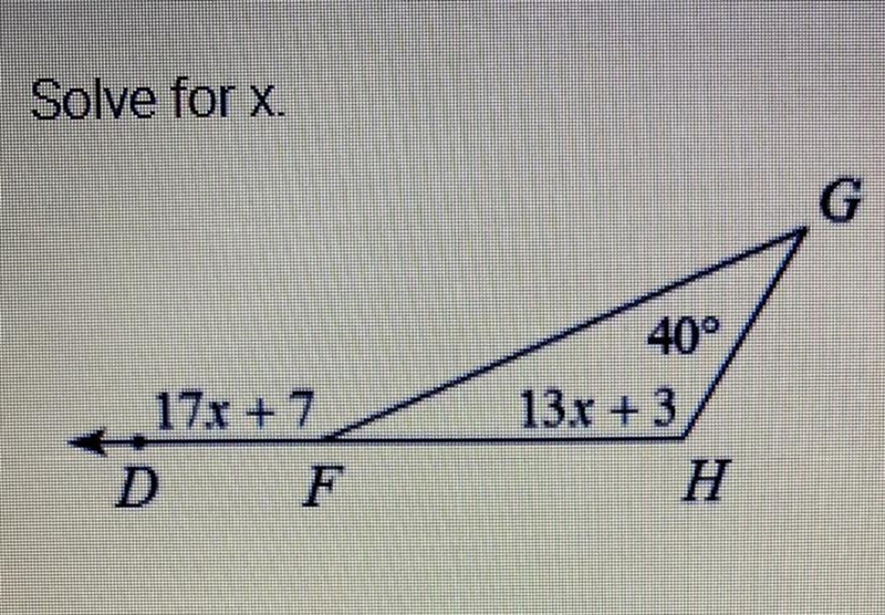 Solve for x See the picture for problem! Please and thank you!-example-1