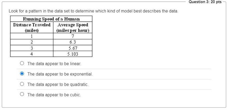 50 PTS!!! Please look at the screenshot and answer: Look for a pattern in the data-example-1